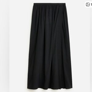 J. Crew Black Maxi Skirt with Adjustable Waist